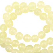 Natuursteen Jade ronde kralen 6mm Jade Transparent yellow opal